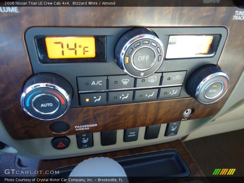 Blizzard White / Almond 2008 Nissan Titan LE Crew Cab 4x4