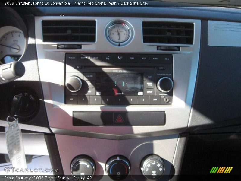 Inferno Red Crystal Pearl / Dark Slate Gray 2009 Chrysler Sebring LX Convertible