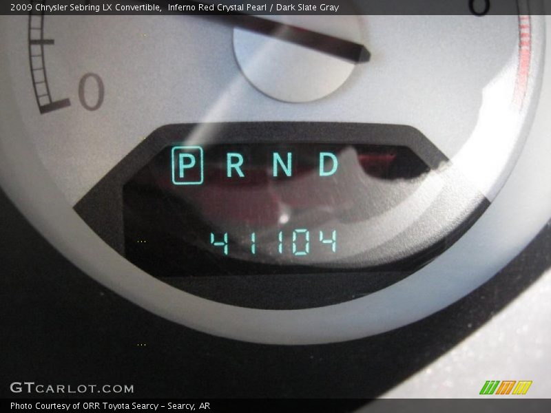 Inferno Red Crystal Pearl / Dark Slate Gray 2009 Chrysler Sebring LX Convertible