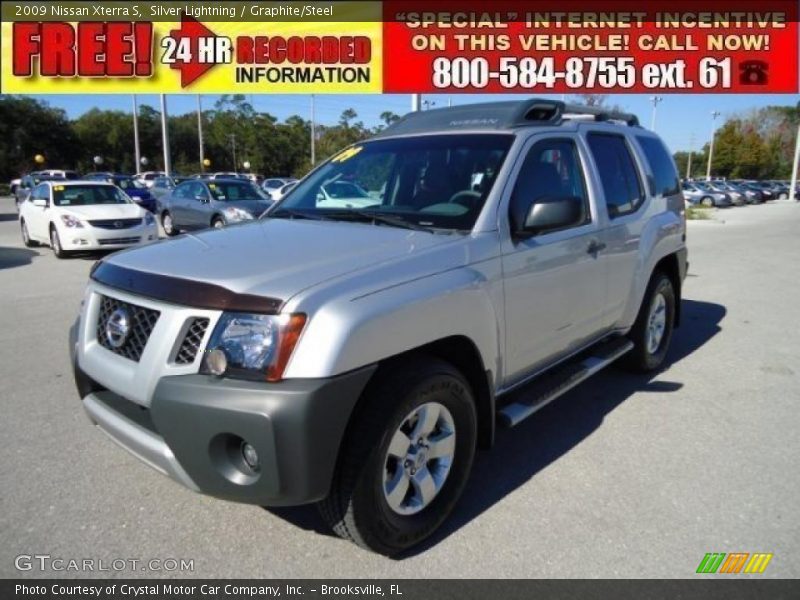 Silver Lightning / Graphite/Steel 2009 Nissan Xterra S
