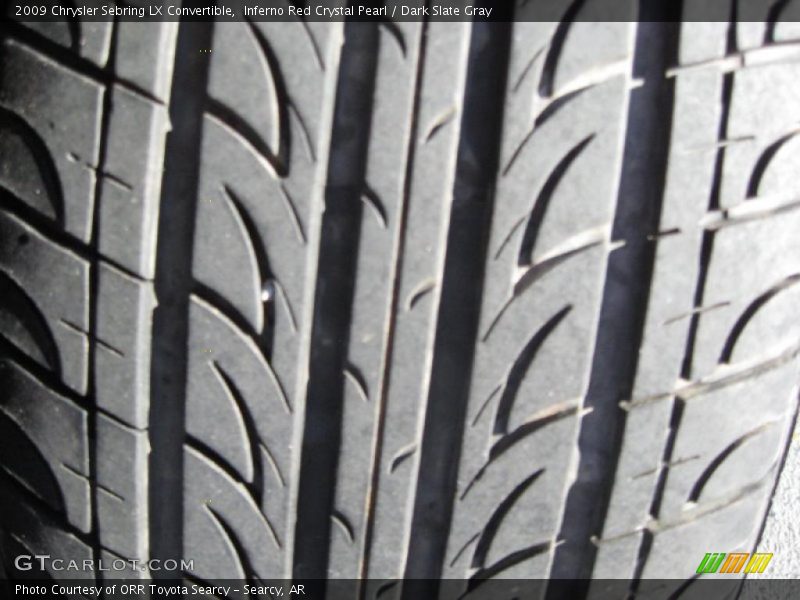 Inferno Red Crystal Pearl / Dark Slate Gray 2009 Chrysler Sebring LX Convertible