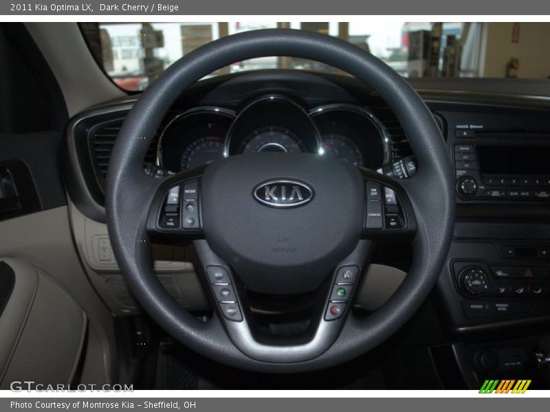 Dark Cherry / Beige 2011 Kia Optima LX