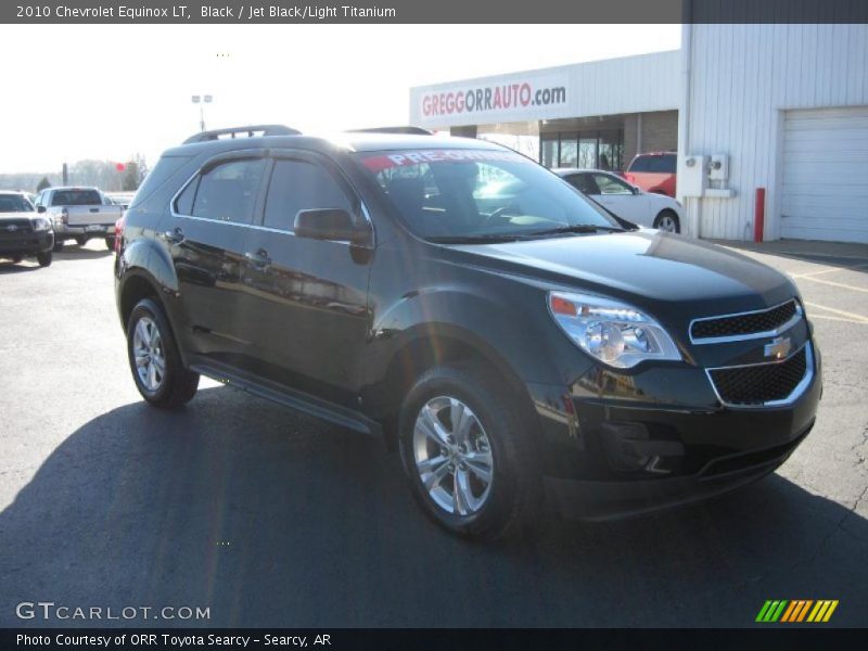 Black / Jet Black/Light Titanium 2010 Chevrolet Equinox LT