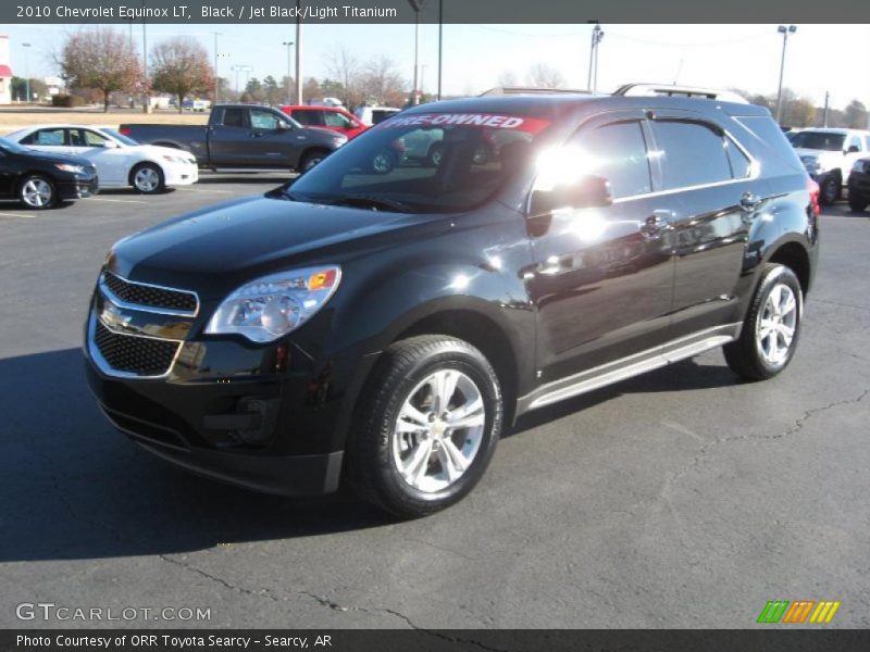 Black / Jet Black/Light Titanium 2010 Chevrolet Equinox LT