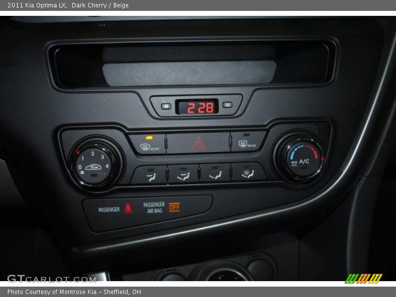 Dark Cherry / Beige 2011 Kia Optima LX