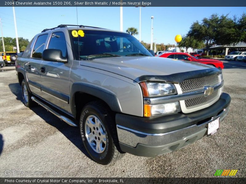 Silver Birch Metallic / Medium Neutral Beige 2004 Chevrolet Avalanche 1500 Z66