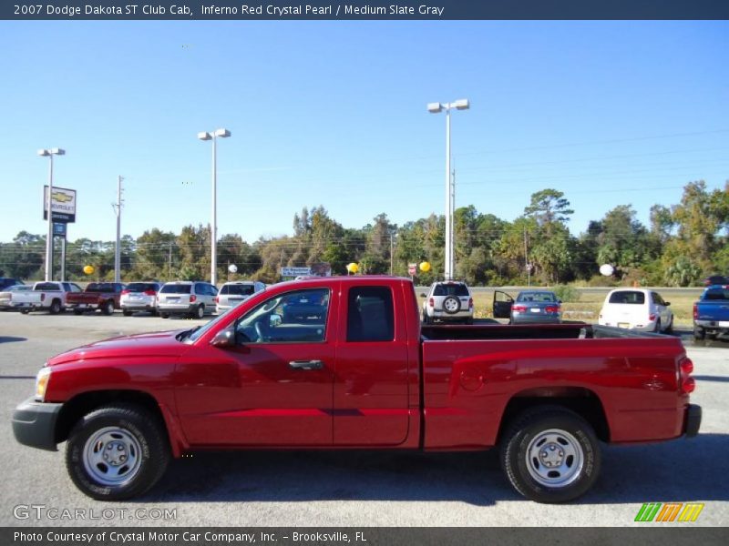 Inferno Red Crystal Pearl / Medium Slate Gray 2007 Dodge Dakota ST Club Cab