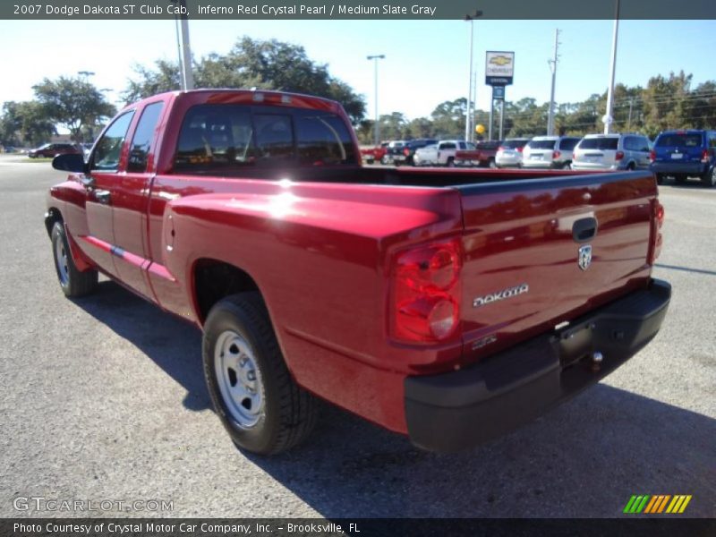 Inferno Red Crystal Pearl / Medium Slate Gray 2007 Dodge Dakota ST Club Cab