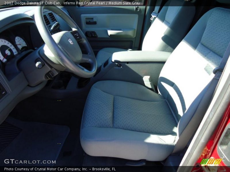 Inferno Red Crystal Pearl / Medium Slate Gray 2007 Dodge Dakota ST Club Cab