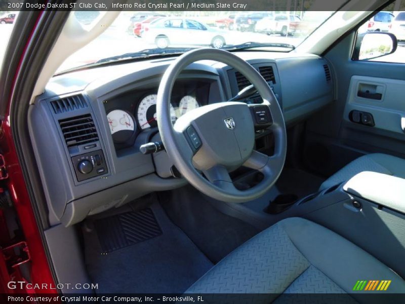 Inferno Red Crystal Pearl / Medium Slate Gray 2007 Dodge Dakota ST Club Cab