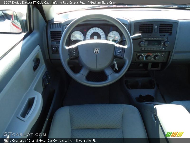 Inferno Red Crystal Pearl / Medium Slate Gray 2007 Dodge Dakota ST Club Cab