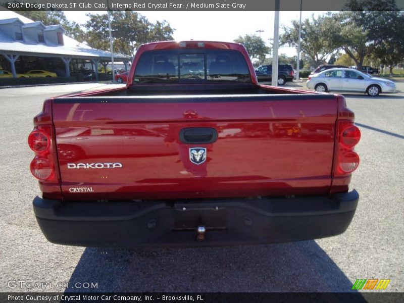 Inferno Red Crystal Pearl / Medium Slate Gray 2007 Dodge Dakota ST Club Cab