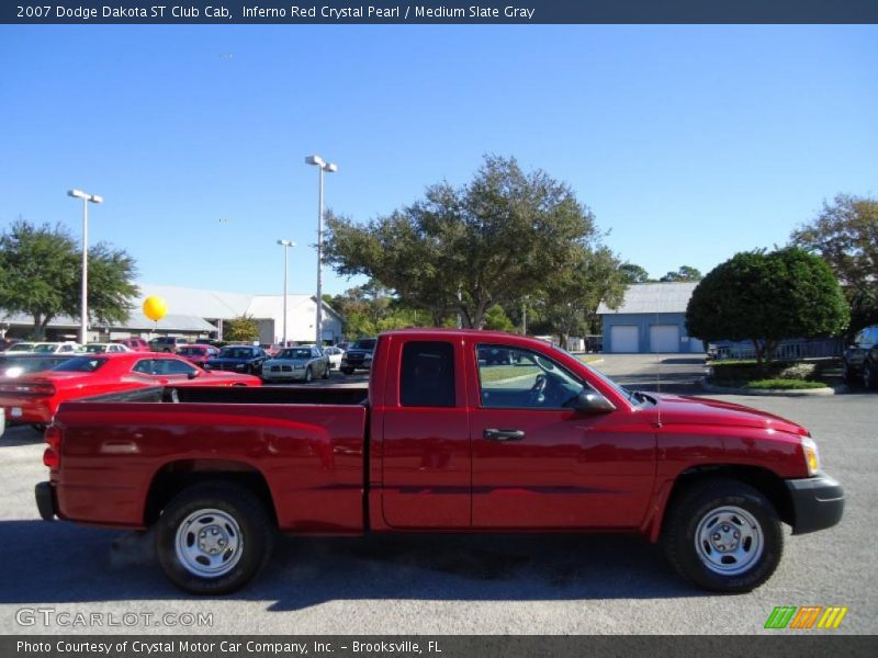 Inferno Red Crystal Pearl / Medium Slate Gray 2007 Dodge Dakota ST Club Cab