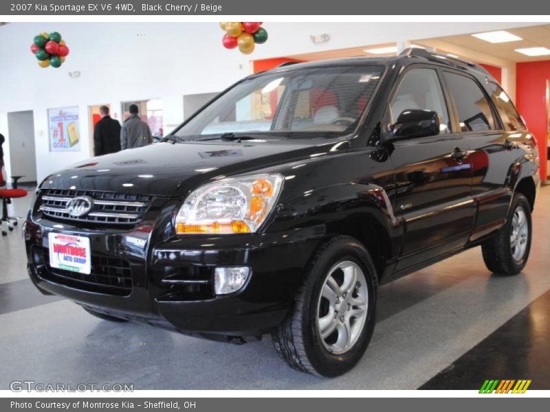 Black Cherry / Beige 2007 Kia Sportage EX V6 4WD