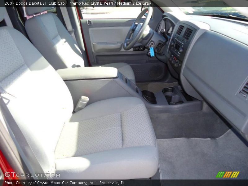 Inferno Red Crystal Pearl / Medium Slate Gray 2007 Dodge Dakota ST Club Cab