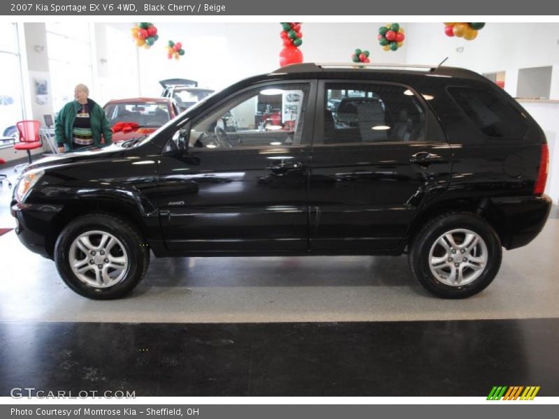 Black Cherry / Beige 2007 Kia Sportage EX V6 4WD