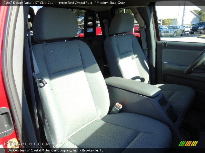 Inferno Red Crystal Pearl / Medium Slate Gray 2007 Dodge Dakota ST Club Cab