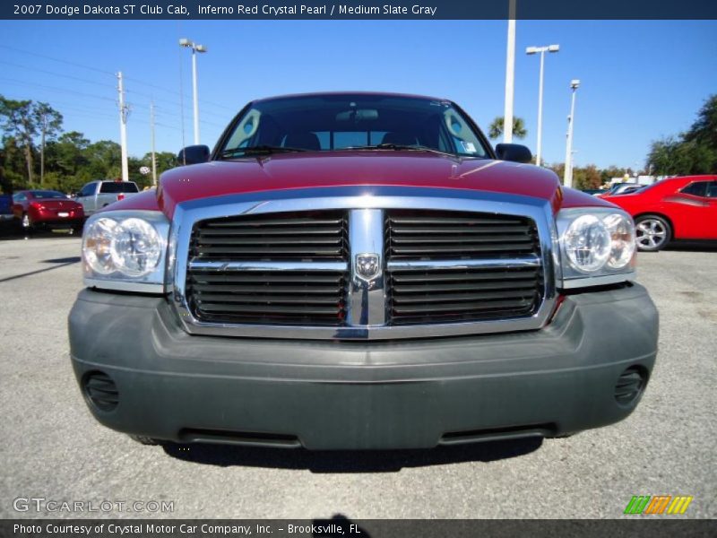 Inferno Red Crystal Pearl / Medium Slate Gray 2007 Dodge Dakota ST Club Cab