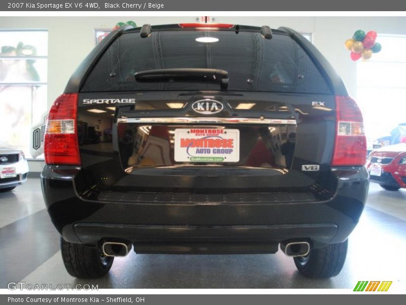 Black Cherry / Beige 2007 Kia Sportage EX V6 4WD