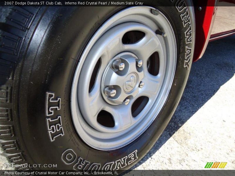 Inferno Red Crystal Pearl / Medium Slate Gray 2007 Dodge Dakota ST Club Cab