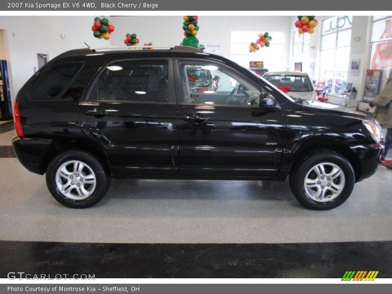 Black Cherry / Beige 2007 Kia Sportage EX V6 4WD