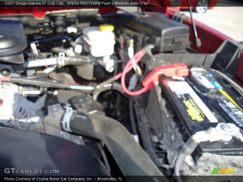 Inferno Red Crystal Pearl / Medium Slate Gray 2007 Dodge Dakota ST Club Cab