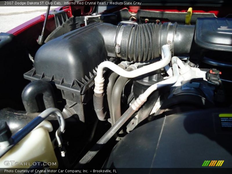 Inferno Red Crystal Pearl / Medium Slate Gray 2007 Dodge Dakota ST Club Cab