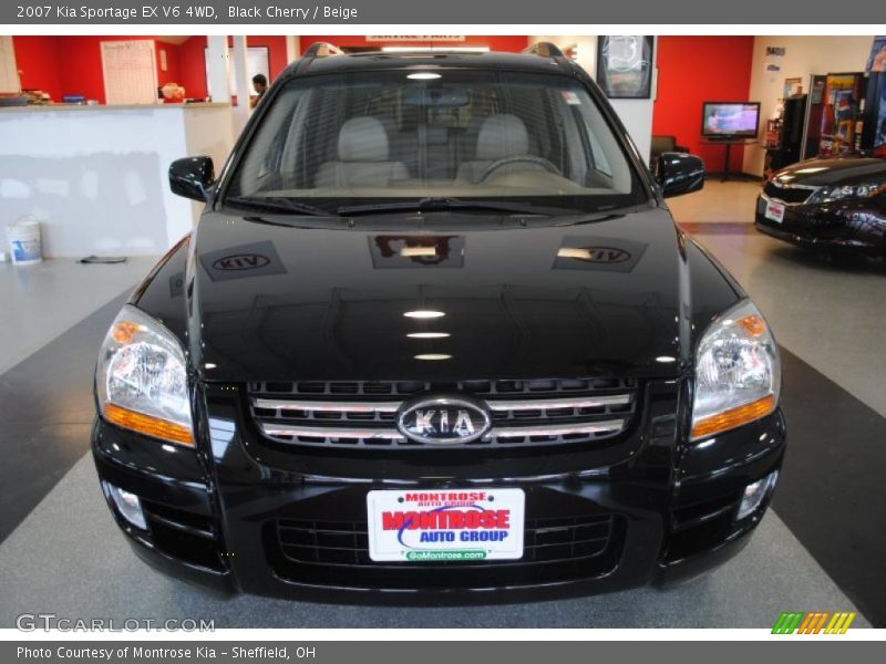 Black Cherry / Beige 2007 Kia Sportage EX V6 4WD
