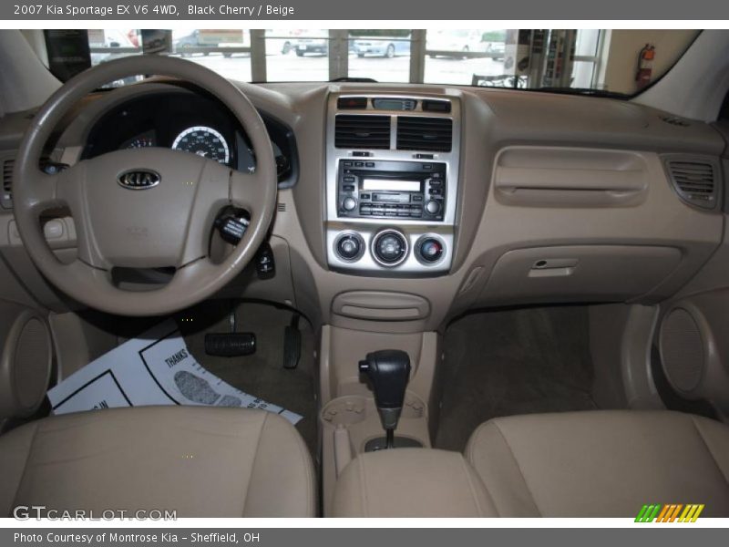 Black Cherry / Beige 2007 Kia Sportage EX V6 4WD
