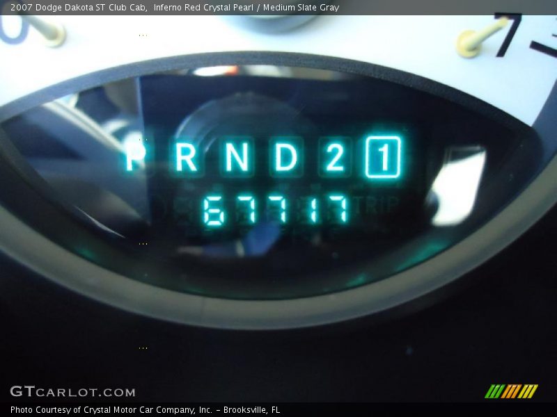 Inferno Red Crystal Pearl / Medium Slate Gray 2007 Dodge Dakota ST Club Cab