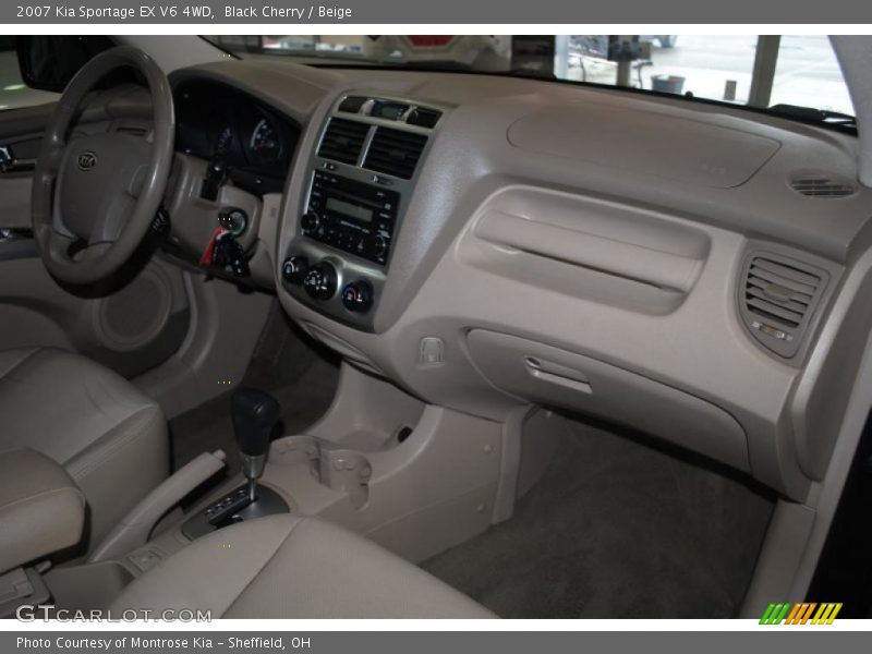 Black Cherry / Beige 2007 Kia Sportage EX V6 4WD