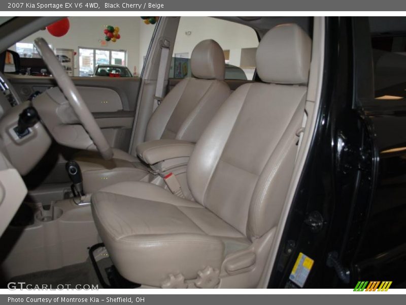 Black Cherry / Beige 2007 Kia Sportage EX V6 4WD