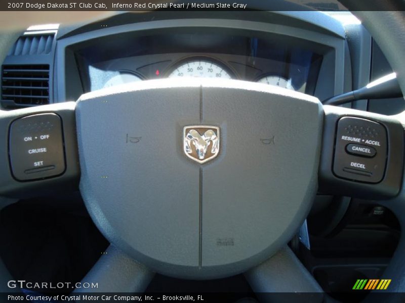 Inferno Red Crystal Pearl / Medium Slate Gray 2007 Dodge Dakota ST Club Cab