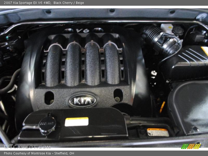 Black Cherry / Beige 2007 Kia Sportage EX V6 4WD