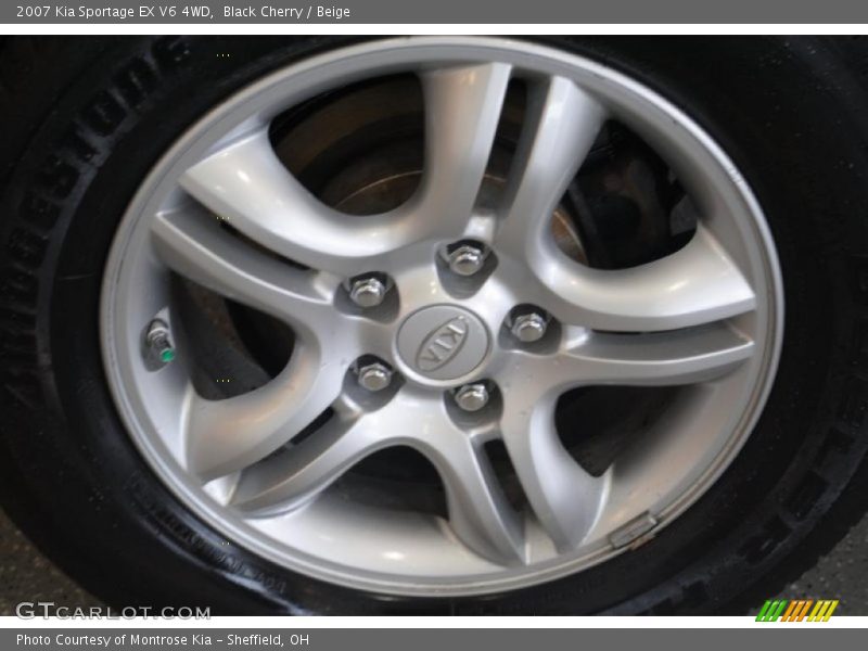 Black Cherry / Beige 2007 Kia Sportage EX V6 4WD