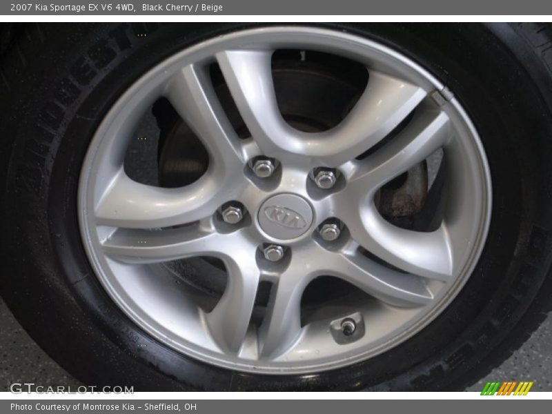 Black Cherry / Beige 2007 Kia Sportage EX V6 4WD