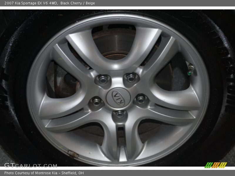 Black Cherry / Beige 2007 Kia Sportage EX V6 4WD
