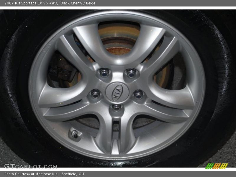 Black Cherry / Beige 2007 Kia Sportage EX V6 4WD