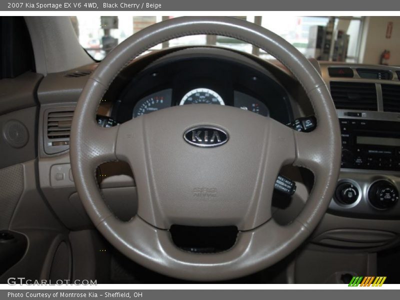 Black Cherry / Beige 2007 Kia Sportage EX V6 4WD