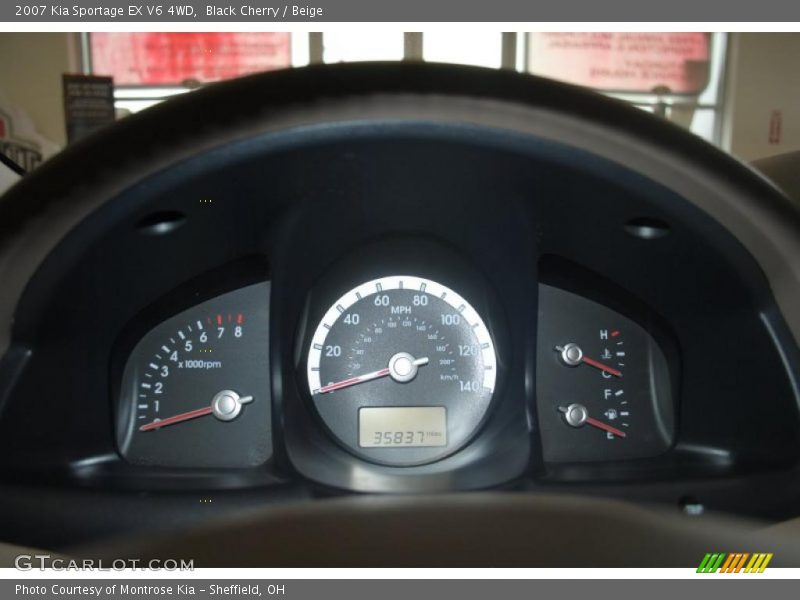 Black Cherry / Beige 2007 Kia Sportage EX V6 4WD