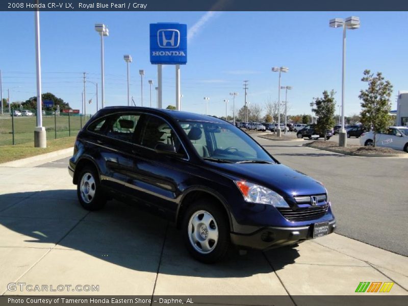 Royal Blue Pearl / Gray 2008 Honda CR-V LX