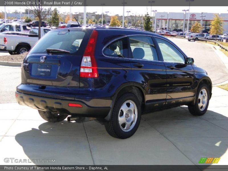 Royal Blue Pearl / Gray 2008 Honda CR-V LX