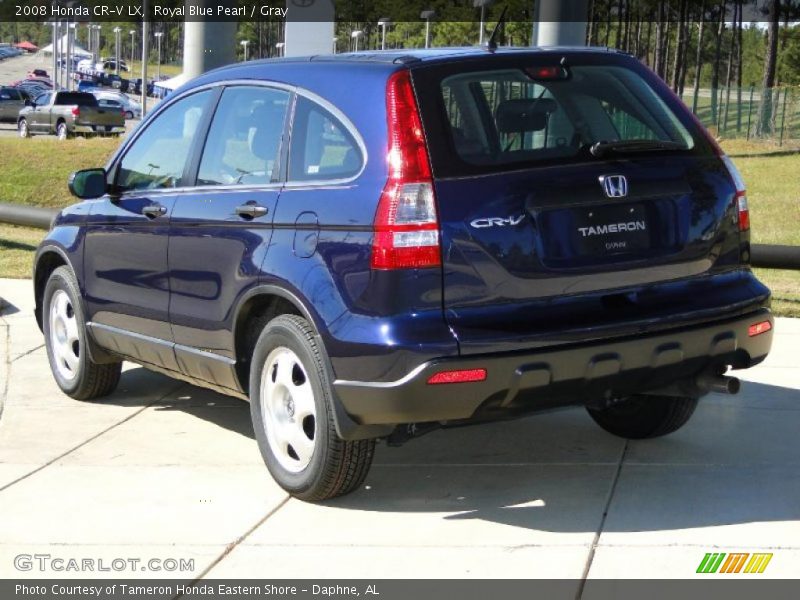 Royal Blue Pearl / Gray 2008 Honda CR-V LX