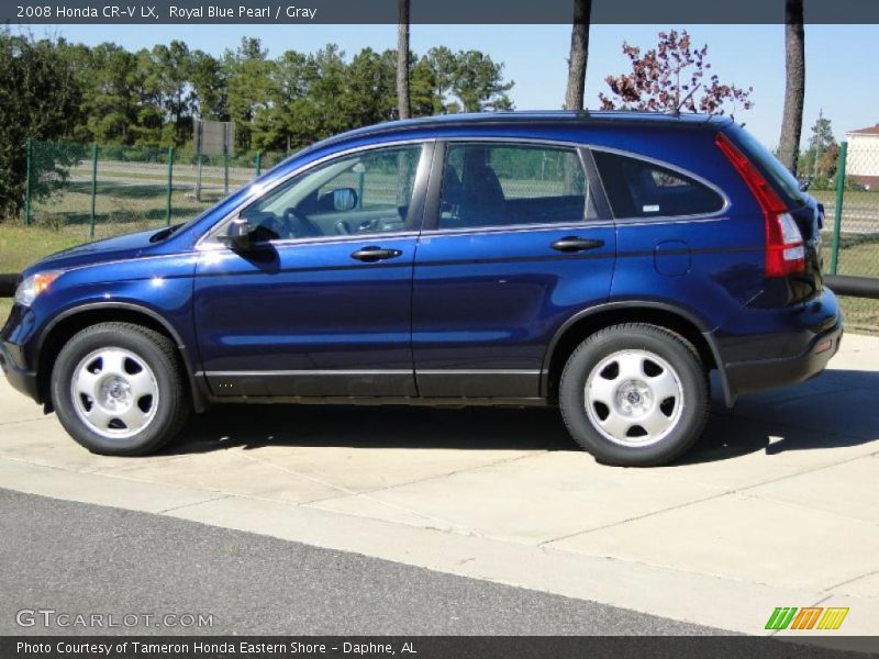 Royal Blue Pearl / Gray 2008 Honda CR-V LX