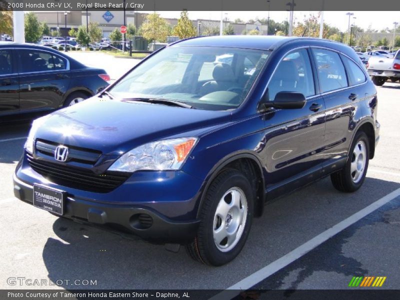 Royal Blue Pearl / Gray 2008 Honda CR-V LX