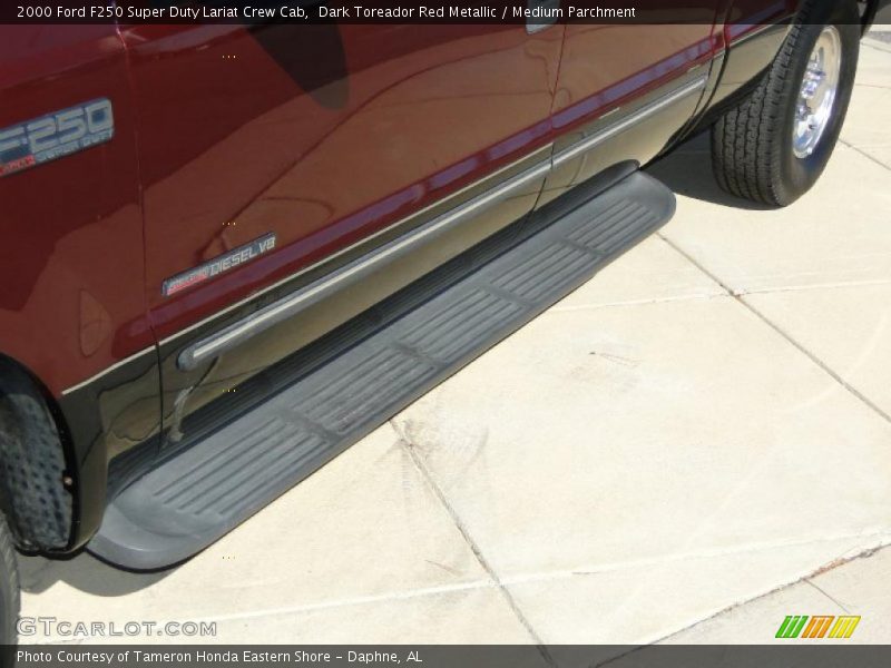 Dark Toreador Red Metallic / Medium Parchment 2000 Ford F250 Super Duty Lariat Crew Cab