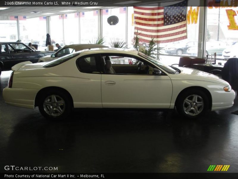 White / Medium Gray 2005 Chevrolet Monte Carlo LS