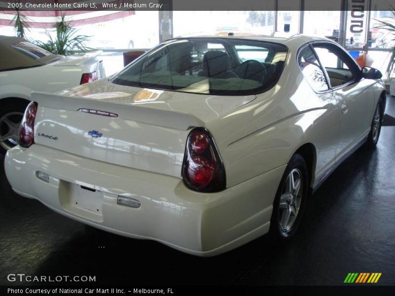 White / Medium Gray 2005 Chevrolet Monte Carlo LS