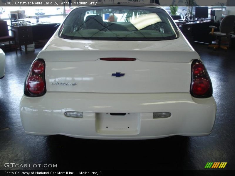 White / Medium Gray 2005 Chevrolet Monte Carlo LS