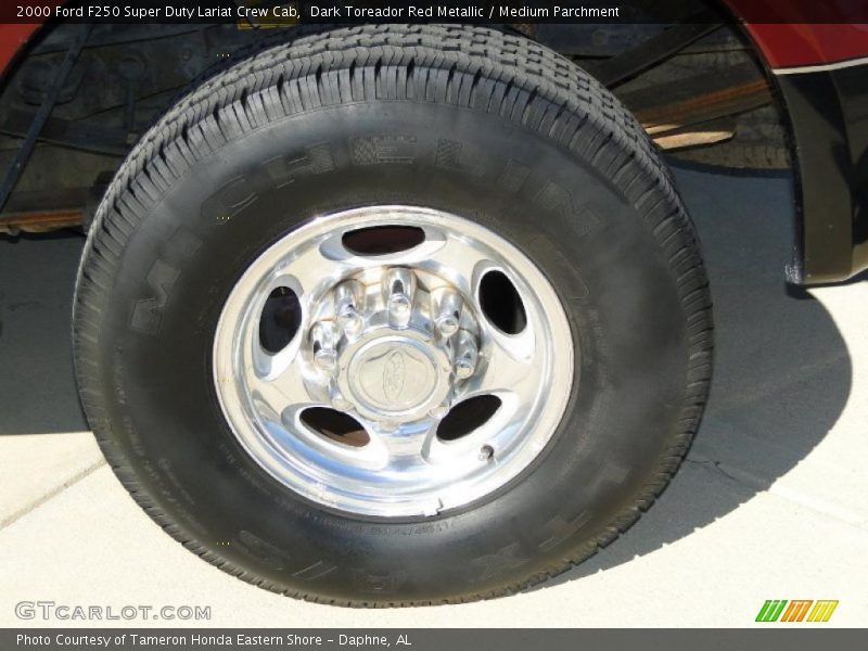 Dark Toreador Red Metallic / Medium Parchment 2000 Ford F250 Super Duty Lariat Crew Cab